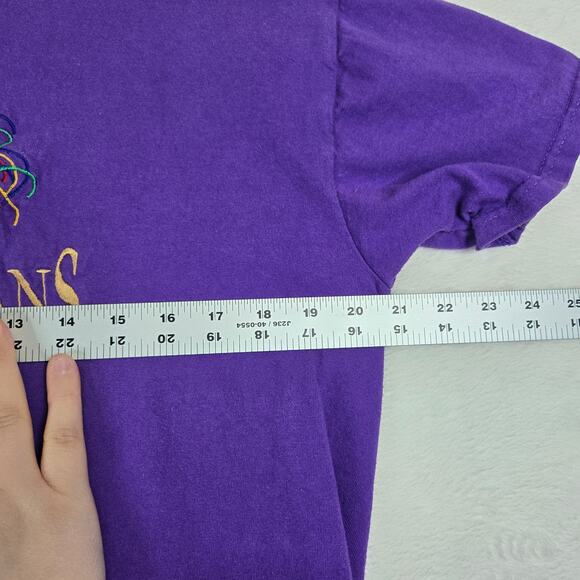 Vintage tshirt Mardi Gras New Orleans Embroidered shirt 0632 - Picture 5 of 6